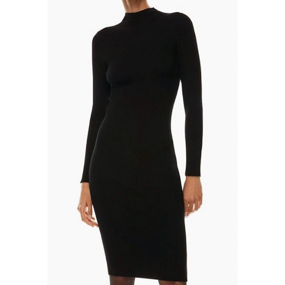 NEW ARITZIA BABATON Compose Open-Back Dress in Black